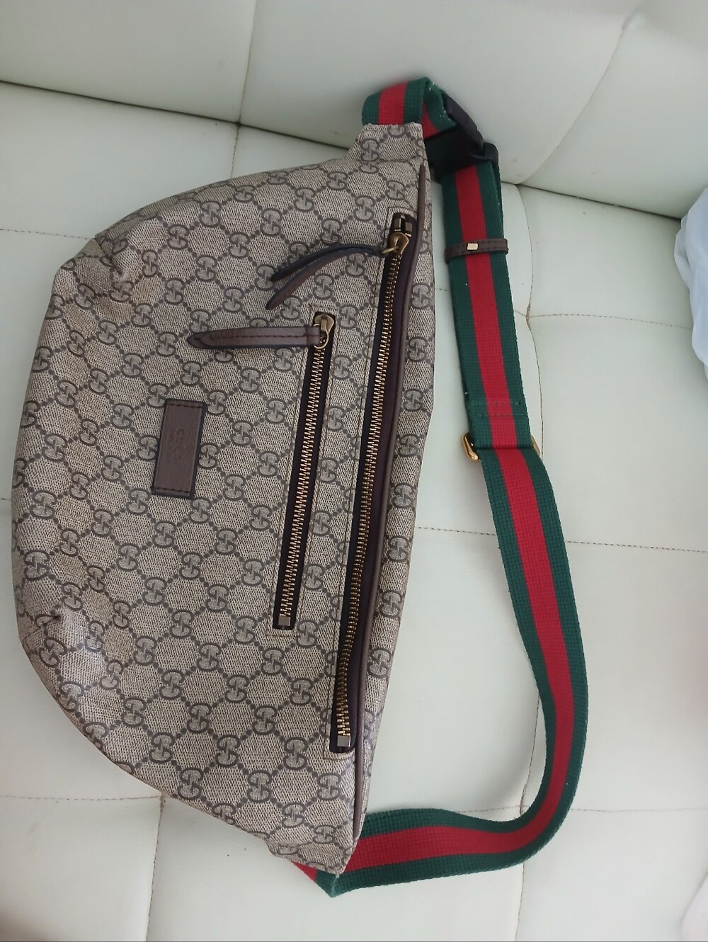 Neutral Canvas Funny Pack-cross Body. Unisex Bag
